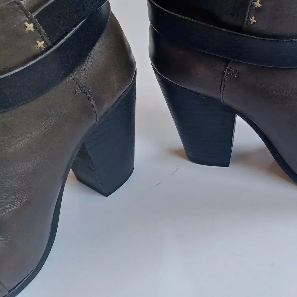 Rag & Bone Leather Harrow Ankle Bootie